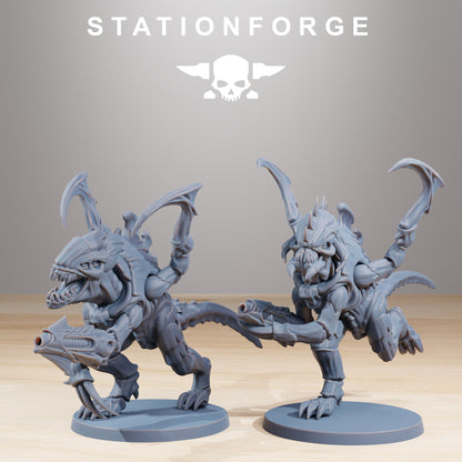 Bio Swarm Infantry V2 (10 Units), proxy miniature, squad, 28mm heroic scale unpainted resin, view 6