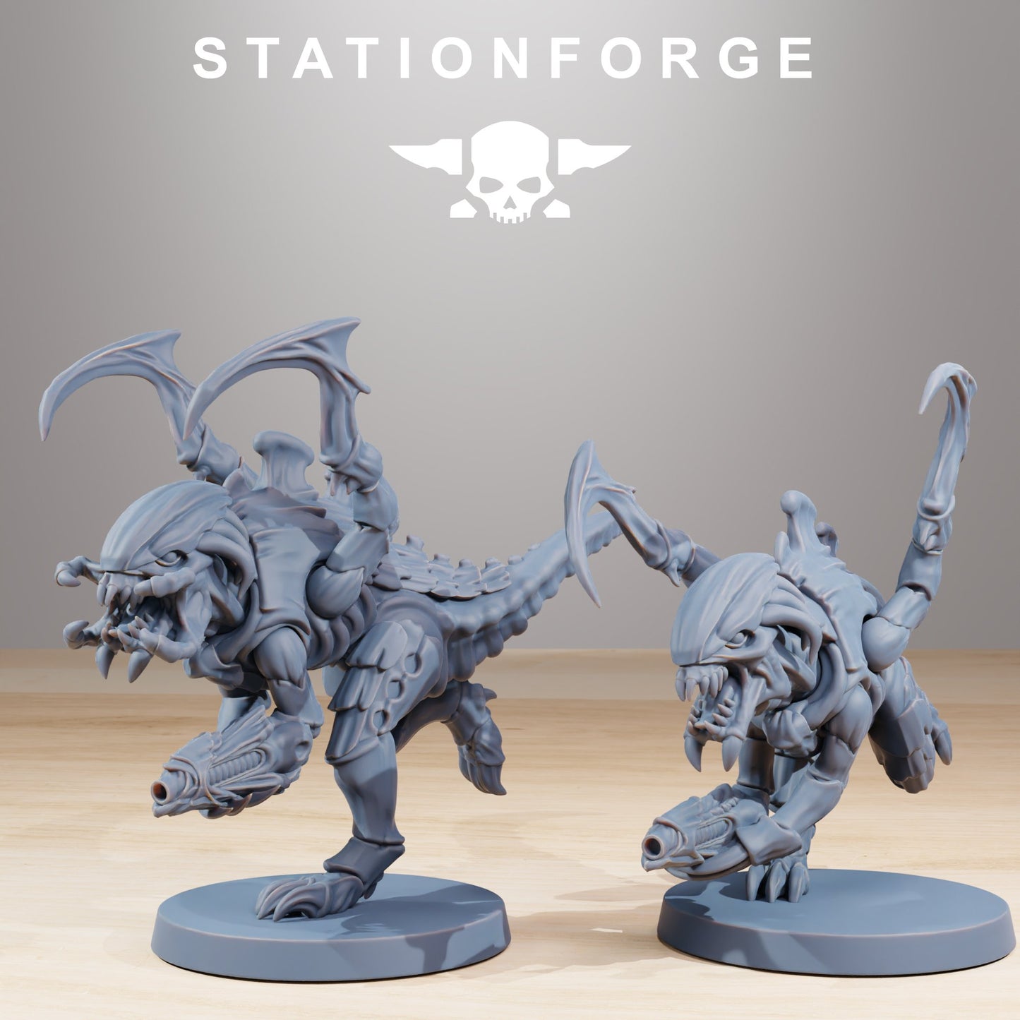 Bio Swarm Infantry V2 (10 Units), proxy miniature, squad, 28mm heroic scale unpainted resin, view 8