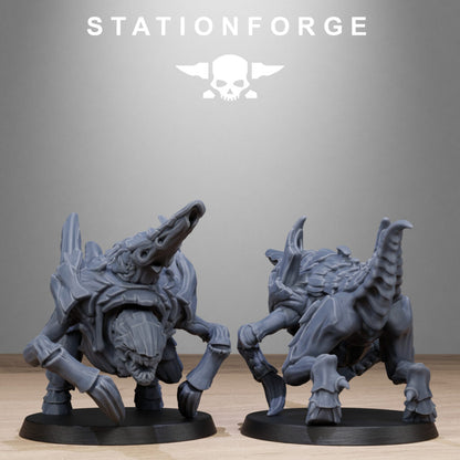 Bio Swarm Karnyxes, proxy miniature, 28mm heroic scale unpainted resin, view 7