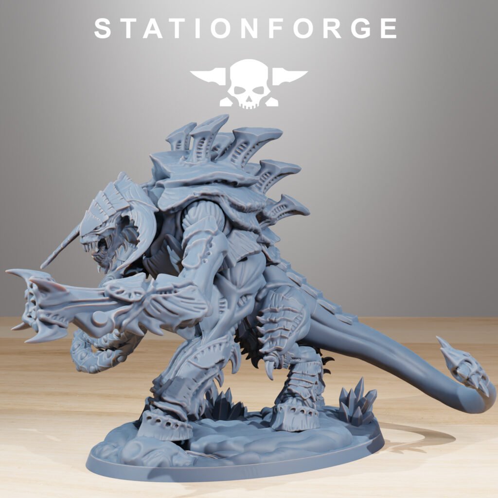 Bio Swarm Necrothorn V2, proxy miniature, 28mm heroic scale unpainted resin
