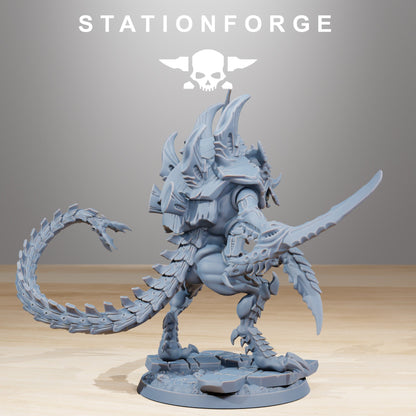 Bio Swarm Nyxar V2, proxy miniature, 28mm heroic scale unpainted resin, view 3