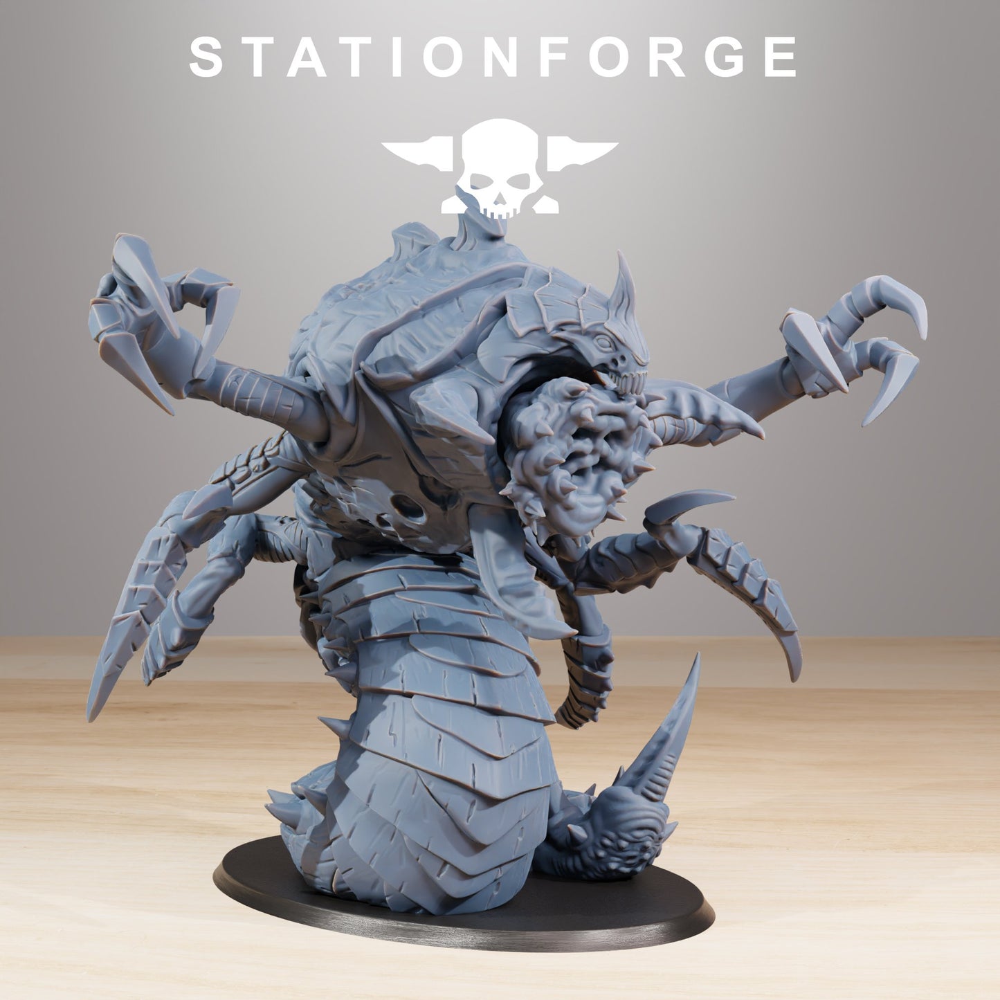 Bio Swarm Sentinel, proxy miniature, 28mm heroic scale unpainted resin, view 3