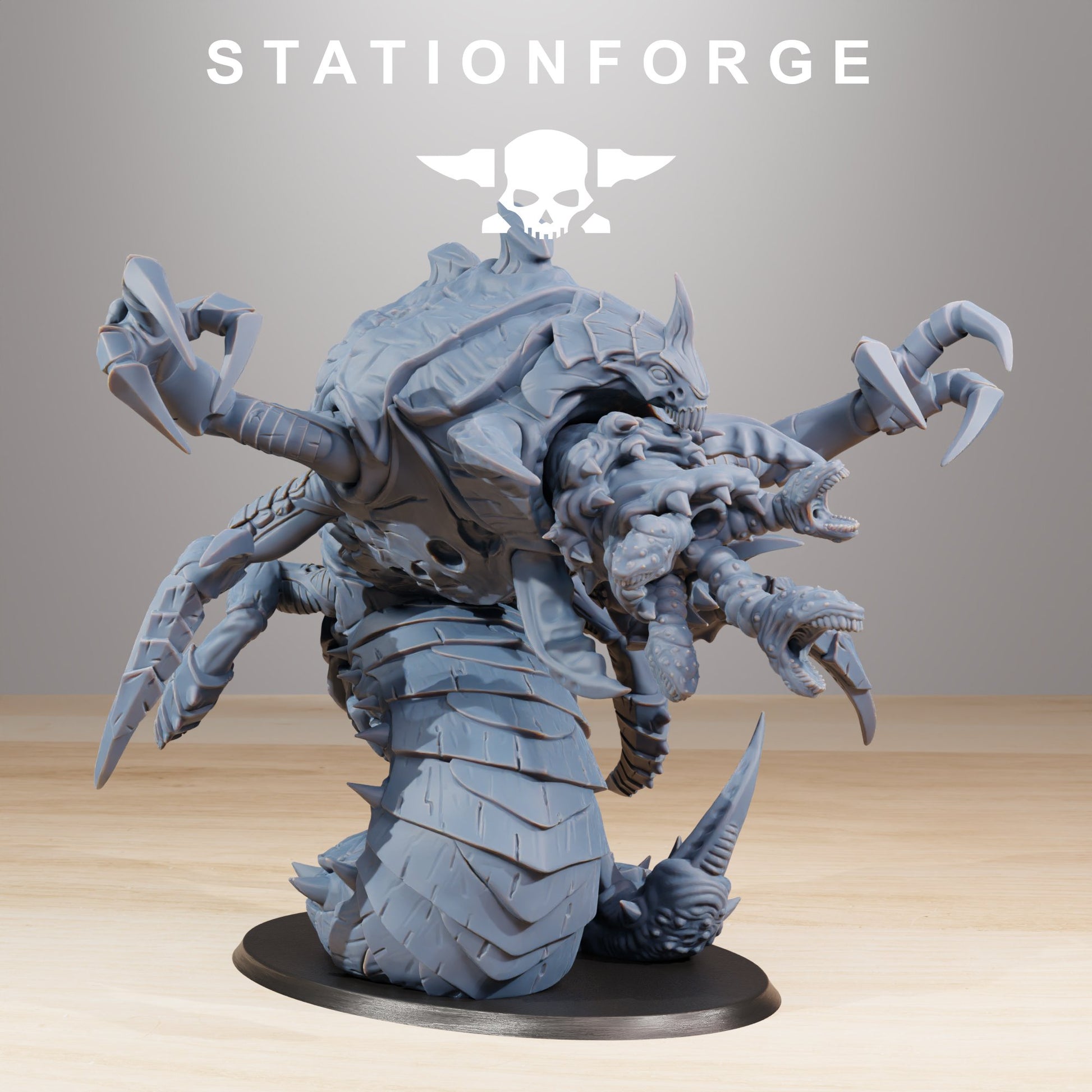 Bio Swarm Sentinel, proxy miniature, 28mm heroic scale unpainted resin, view 5
