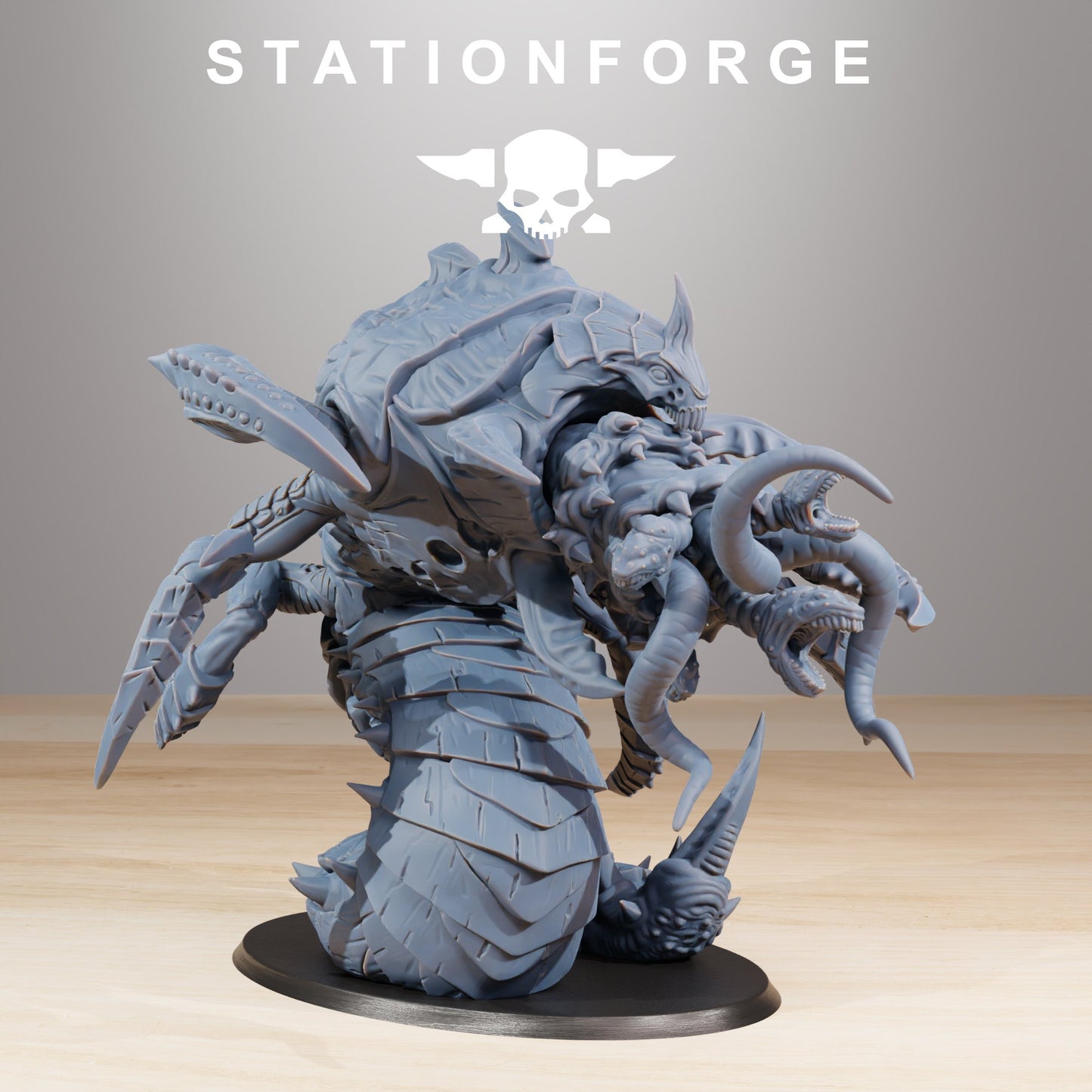 Bio Swarm Sentinel, proxy miniature, 28mm heroic scale unpainted resin, view 6