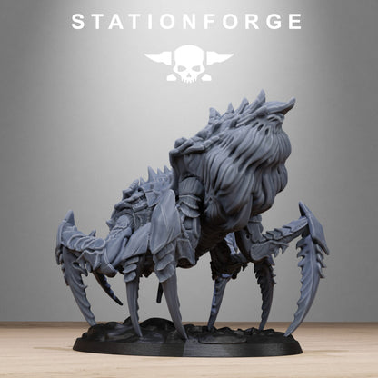 Bio Swarm Silkmaw, proxy miniature, 28mm heroic scale unpainted resin, view 5