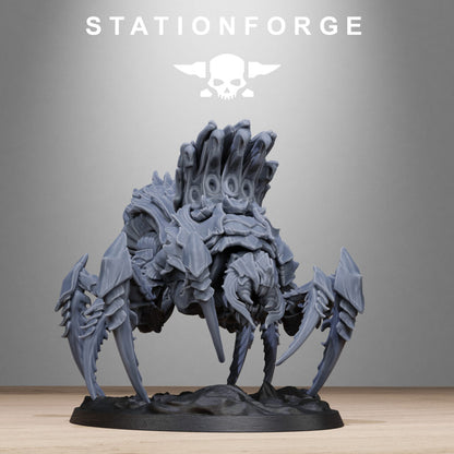 Bio Swarm Silkmaw, proxy miniature, 28mm heroic scale unpainted resin, view 10