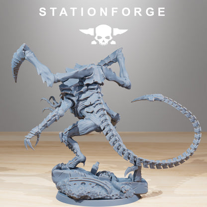 Bio Swarm Soul Eater, proxy miniature, 28mm heroic scale unpainted resin, view 4
