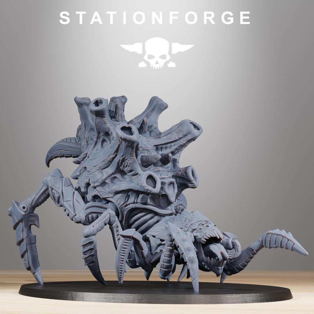 Bio Swarm Spider, proxy miniature, 28mm heroic scale unpainted resin