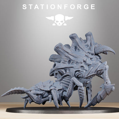 Bio Swarm Spider, proxy miniature, 28mm heroic scale unpainted resin, view 3