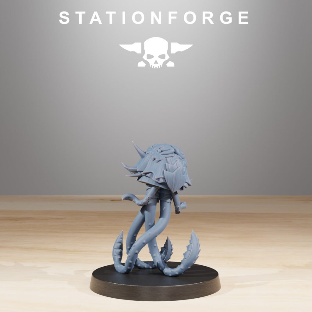 Bio Swarm Synaptrus (11 Units), proxy miniature, squad, 28mm heroic scale unpainted resin, view 8