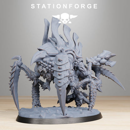 Bio Swarm Tygorthon, proxy miniature, 28mm heroic scale unpainted resin, view 6