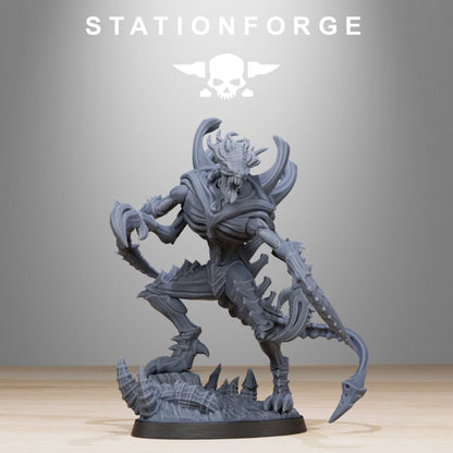 Bio Swarm Void Stalker, proxy miniature, scout, 28mm heroic scale unpainted resin, view 4