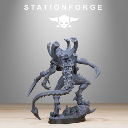 Bio Swarm Void Stalker, proxy miniature, scout, 28mm heroic scale unpainted resin, view 6