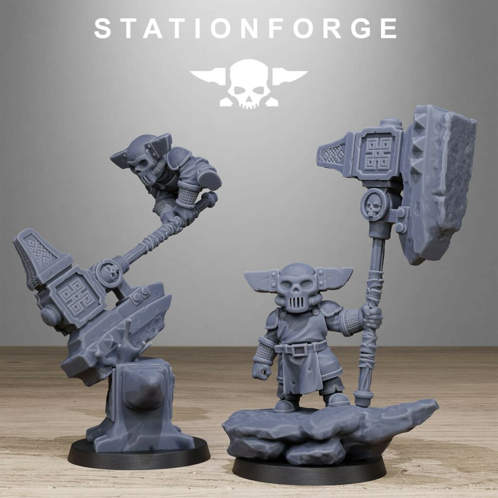 Hive Citizens Forgelings Mystical Beings (Scaled For 32Mm Bases), proxy miniature, 28mm heroic scale unpainted resin