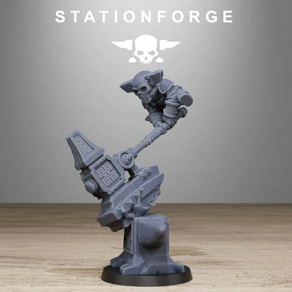 Hive Citizens Forgelings Mystical Beings (Scaled For 32Mm Bases), proxy miniature, 28mm heroic scale unpainted resin, view 4