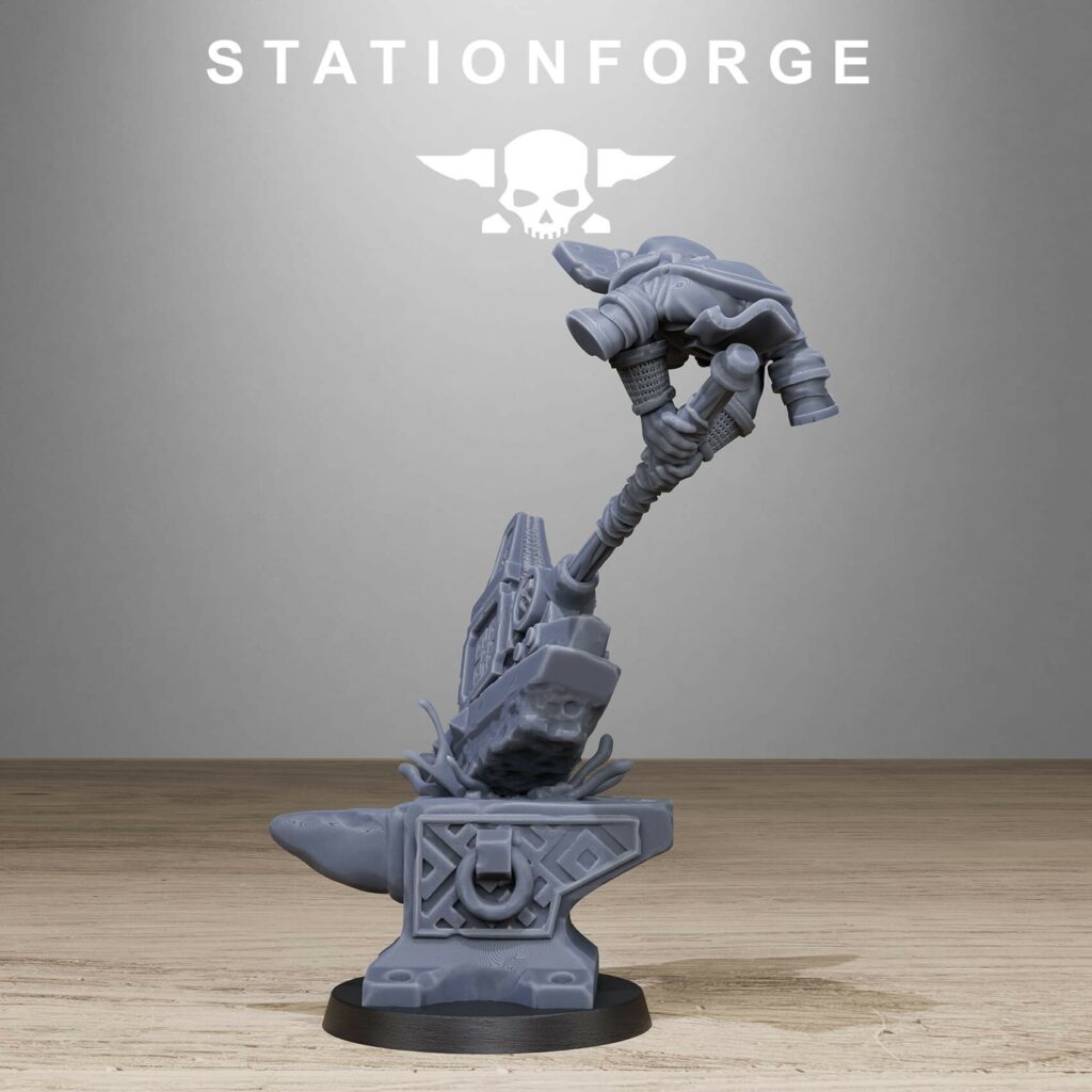 Hive Citizens Forgelings Mystical Beings (Scaled For 50Mm Bases), proxy miniature, 28mm heroic scale unpainted resin, view 5