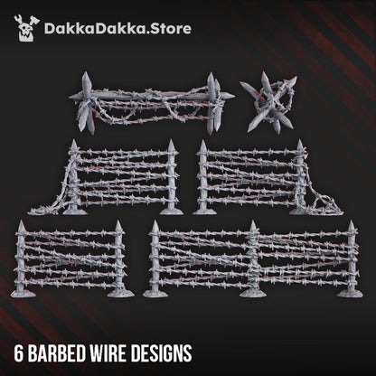 Trench Warfare Barbed Wires, resin conversion bits, bits, 28mm heroic scale unpainted resin, view 2