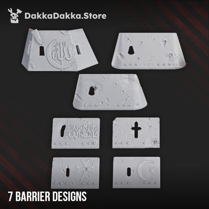 Trench Warfare Barriers, resin conversion bits, bits, 28mm heroic scale unpainted resin, view 2