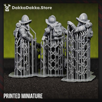 Trench Warfare Torquemadas Conquistador Bombers, proxy miniature, 28mm heroic scale unpainted resin, view 8