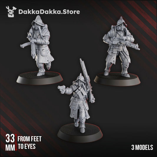 Trench Warfare Torquemadas Conquistador Heavy Support, proxy miniature, heavy weapons, 28mm heroic scale unpainted resin