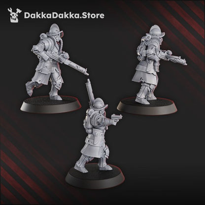 Trench Warfare Torquemadas Conquistador Heavy Support, proxy miniature, heavy weapons, 28mm heroic scale unpainted re, view 6