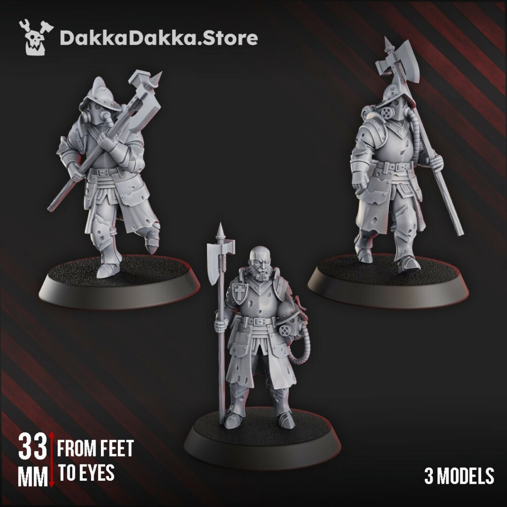 Trench Warfare Torquemadas Conquistador Vanguard, proxy miniature, scout, 28mm heroic scale unpainted resin