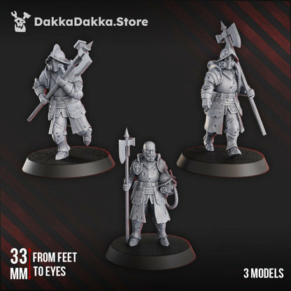 Trench Warfare Torquemadas Conquistador Vanguard, proxy miniature, scout, 28mm heroic scale unpainted resin