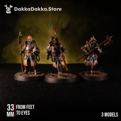 Trench Warfare Torquemadas Conquistador Vanguard, proxy miniature, scout, 28mm heroic scale unpainted resin, view 4