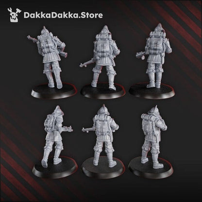 Trench Warfare Torquemadas Cortezs Conquistadors, proxy miniature, 28mm heroic scale unpainted resin, view 2