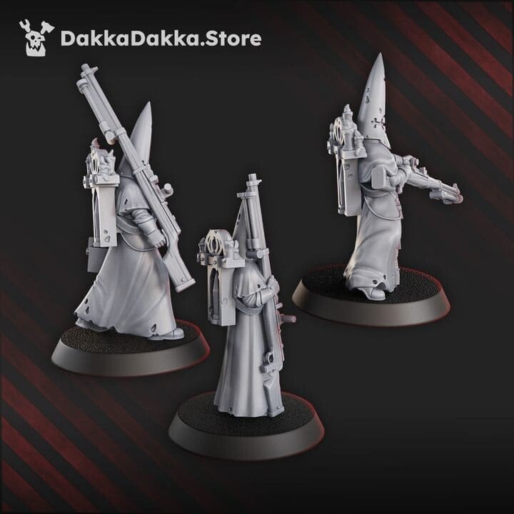 Trench Warfare Torquemadas Novitiate Of Asesino De Tanques, proxy miniature, 28mm heroic scale unpainted resin, view 2