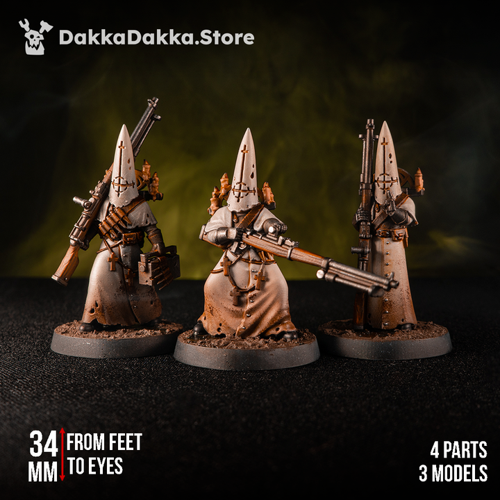 Trench Warfare Torquemadas Novitiate Of Asesino De Tanques, proxy miniature, 28mm heroic scale unpainted resin, view 4