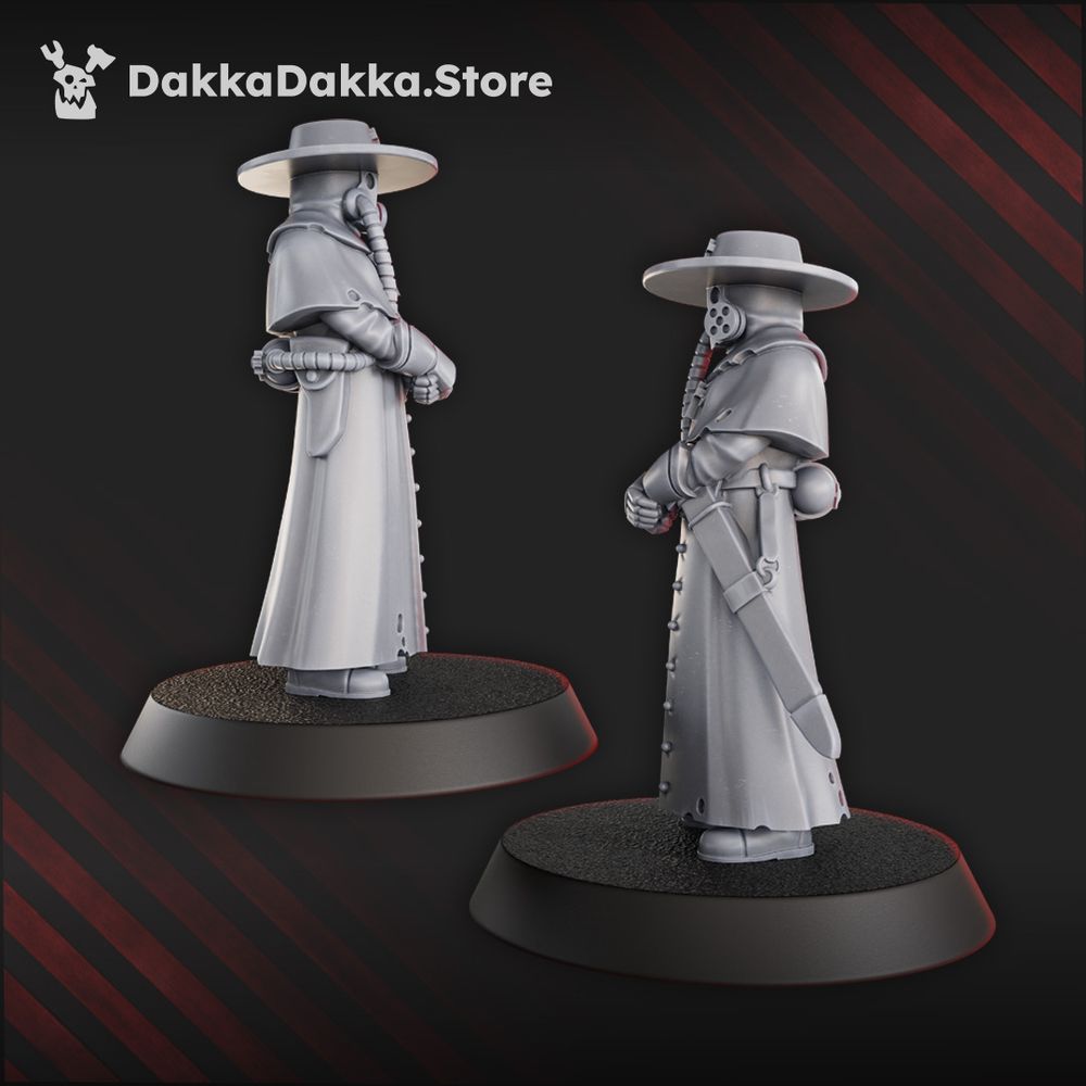 Trench Warfare Torquemadas Priest, proxy miniature, character, 28mm heroic scale unpainted resin, view 8