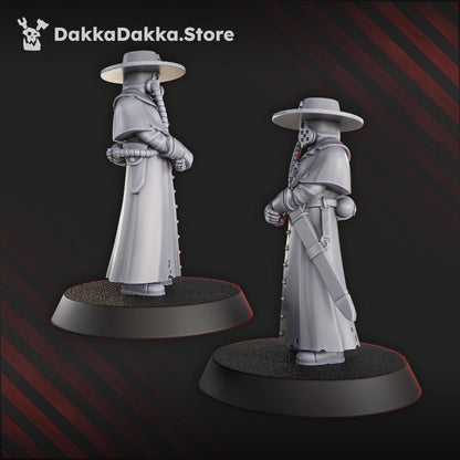 Trench Warfare Torquemadas Priest, proxy miniature, character, 28mm heroic scale unpainted resin, view 8
