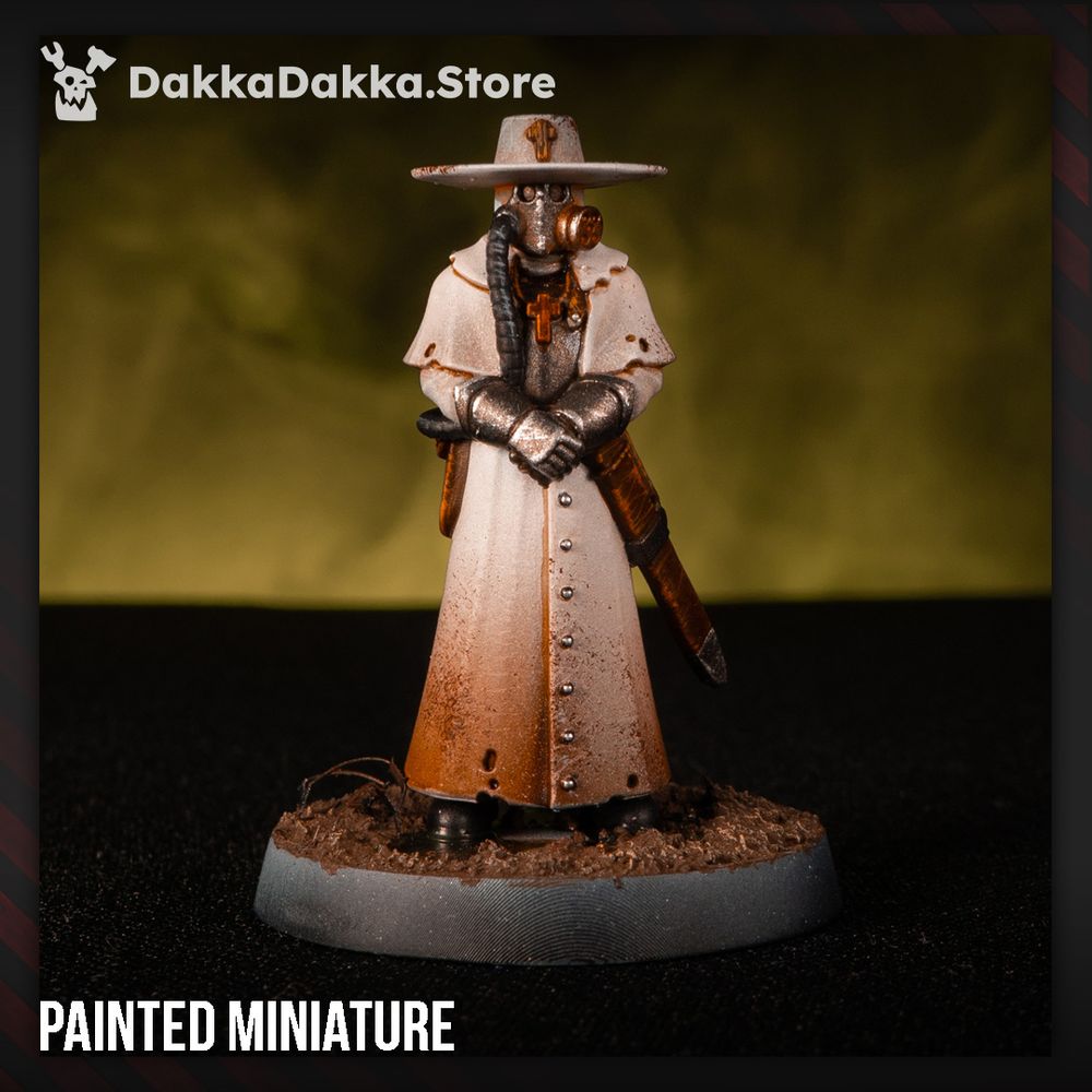 Trench Warfare Torquemadas Priest, proxy miniature, character, 28mm heroic scale unpainted resin, view 9