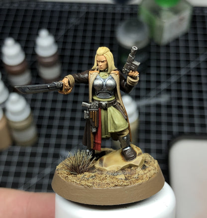 The Duchess, Imperial Army proxy miniature, character, 28mm heroic scale unpainted resin, view 4