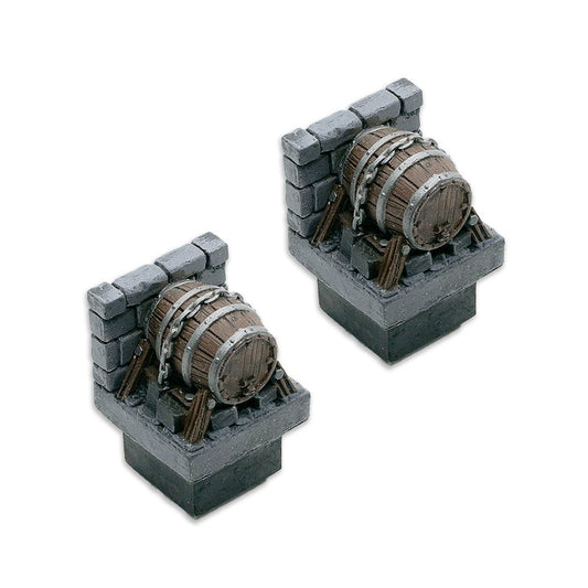 Barrel Wall (2 Pack), Ultimate Dungeon - MiniForge