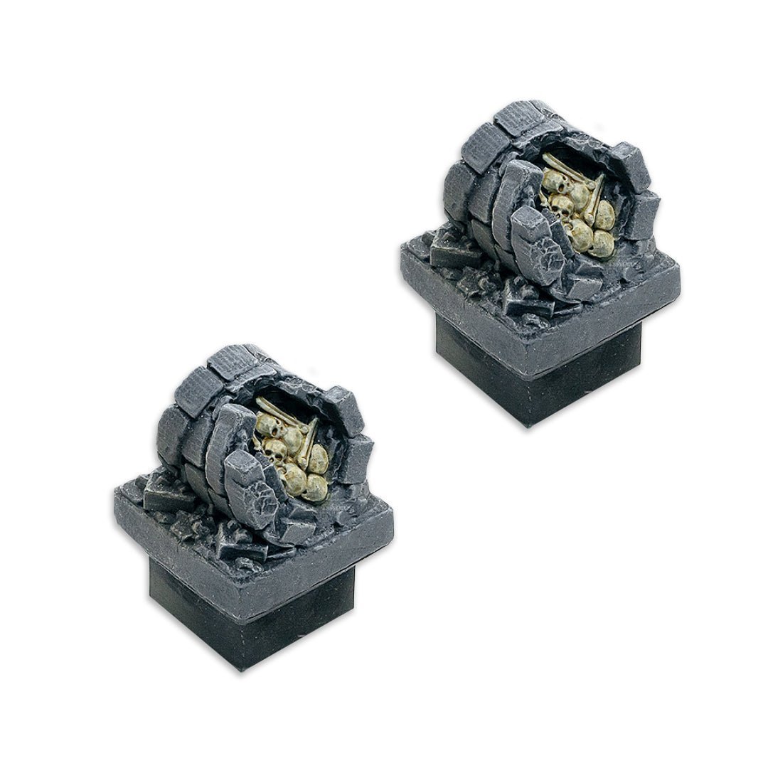 Broken Column Skulls 2 (2 Pack), Ultimate Dungeon - MiniForge