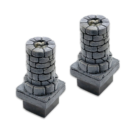 Column Skulls (2 Pack), Ultimate Dungeon - MiniForge