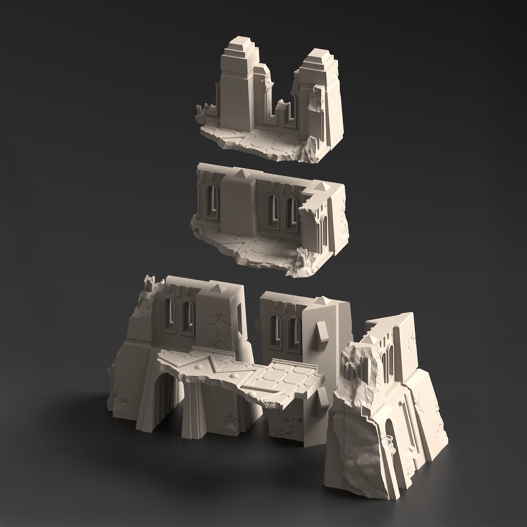 Corner Ruins 3, Krotone in Flames - MiniForge