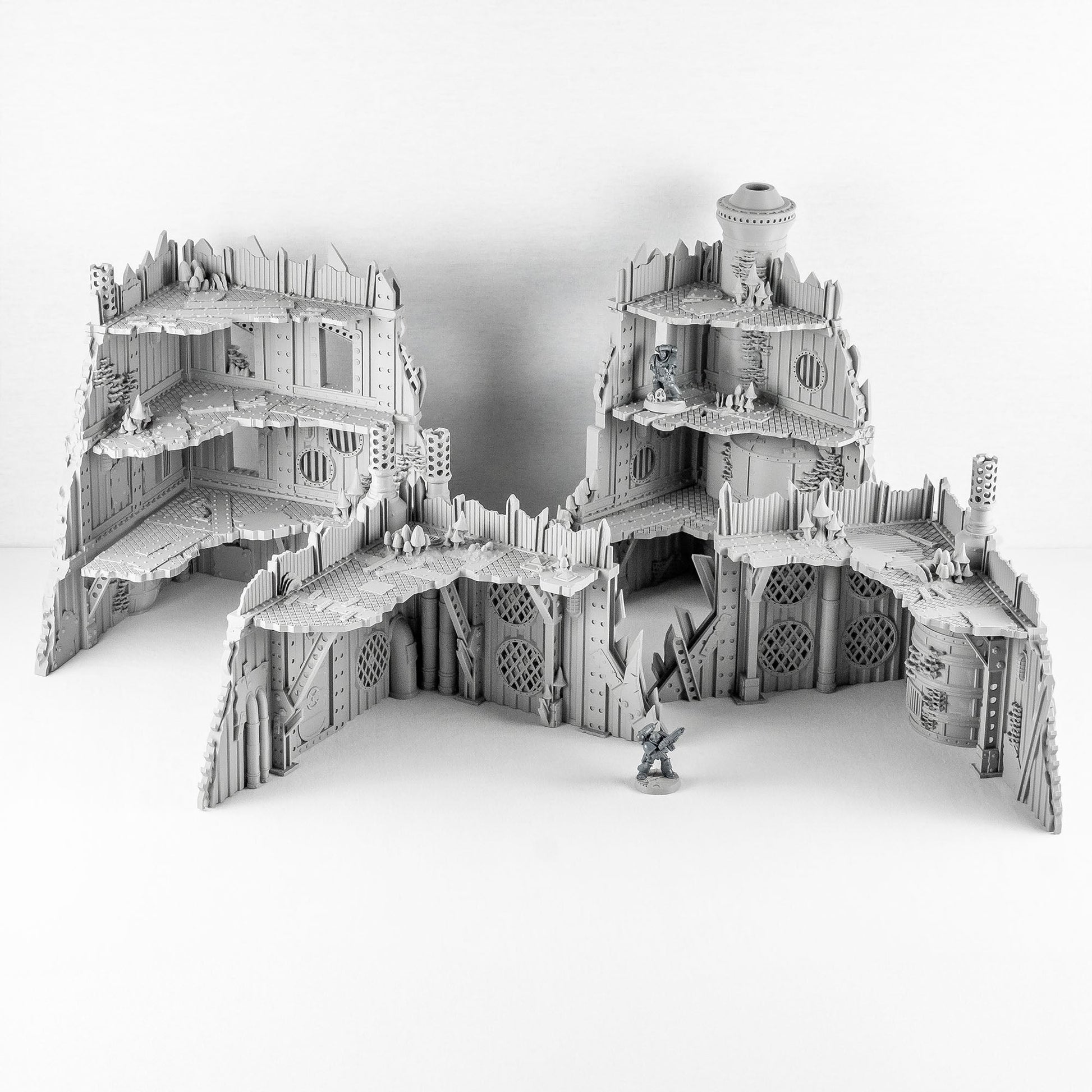 Corner Ruins Bundle, Ork Fungus Farm - MiniForge