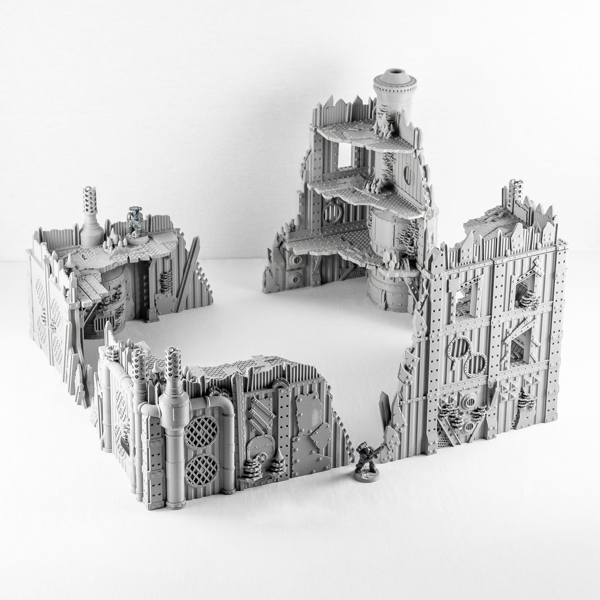 Corner Ruins Bundle, Ork Fungus Farm - MiniForge