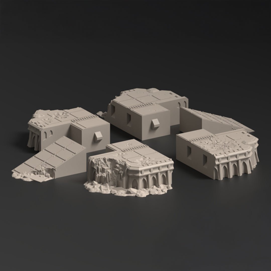 Damaged Landing Pad, Phoebian V Airfield - MiniForge