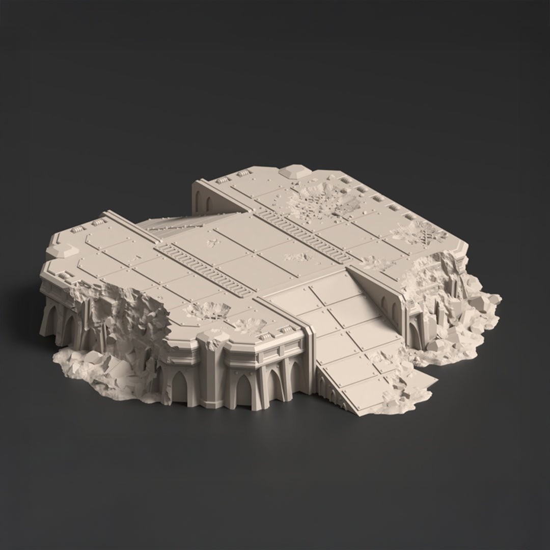Damaged Landing Pad, Phoebian V Airfield - MiniForge