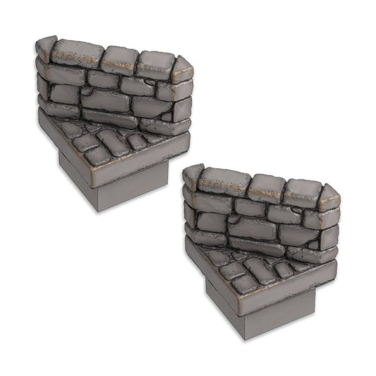 Diagonal Wall (2 Pack), Ultimate Dungeon - MiniForge