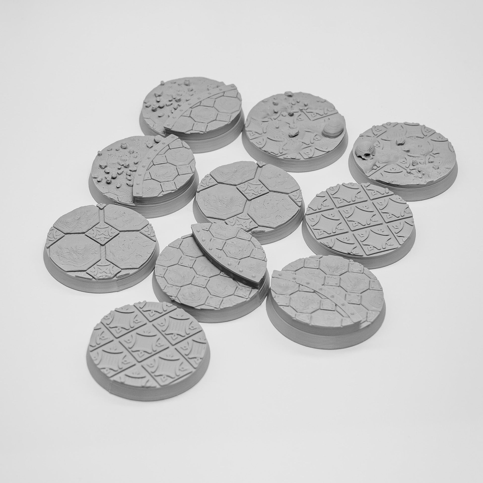 Emerita Suburbs FDM Miniature Bases (25mm - 90mm) - MiniForge