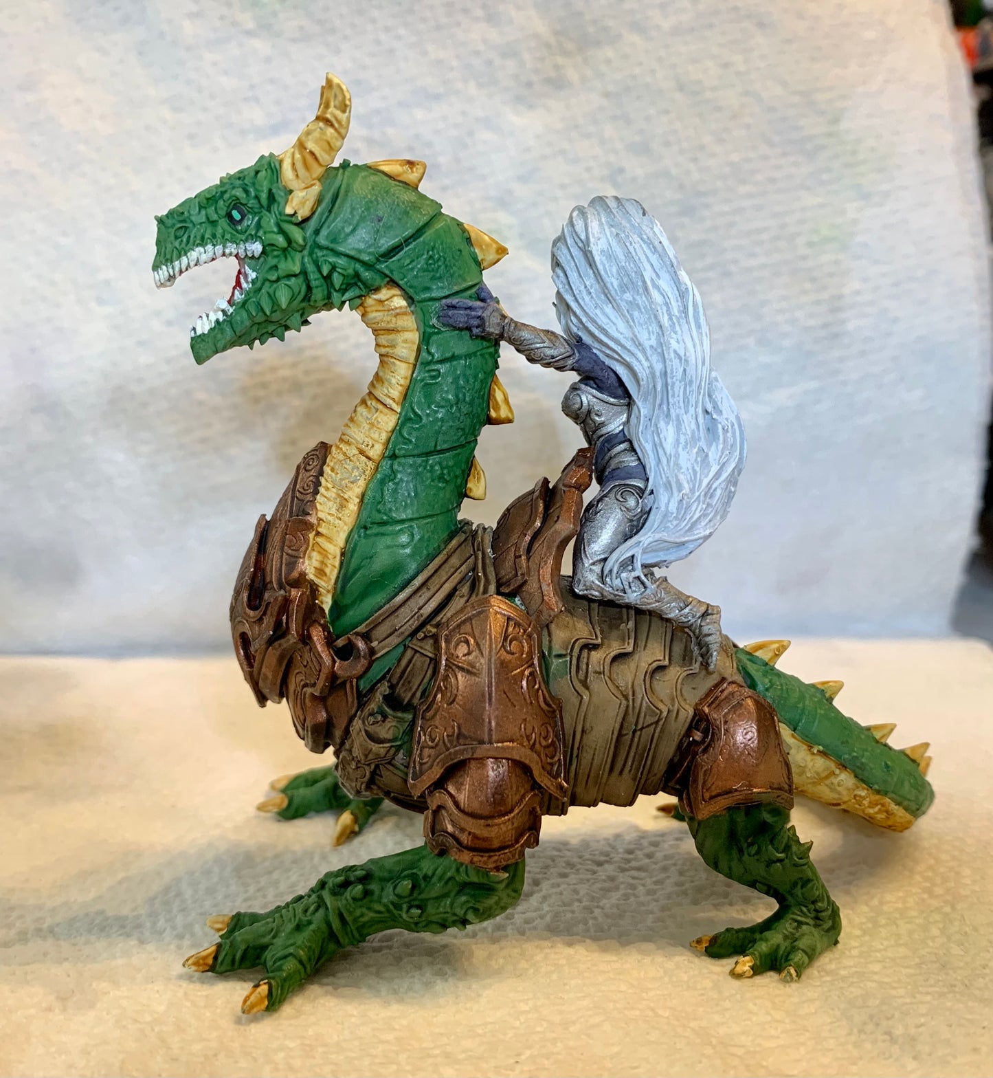 Dark Eldar Queen On Hydra, proxy miniature, character, 28mm heroic scale unpainted resin, view 4