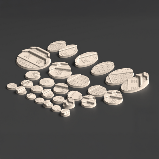 Fortress of Ma'rut FDM Miniature Bases (25mm - 90mm) - MiniForge