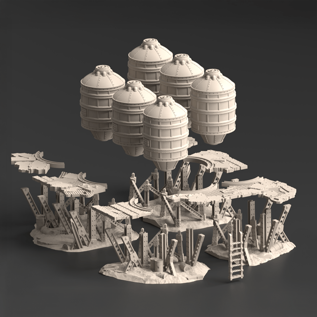 Fungus Tanks, Ork Fungus Farm - MiniForge