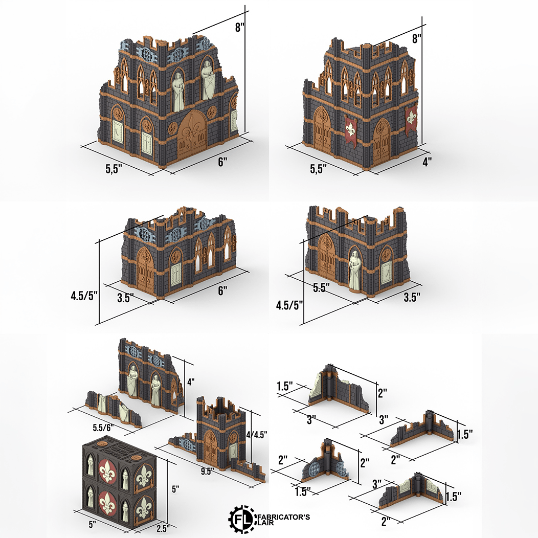 Gothic Foldable Terrain - 11th Edition - MiniForge