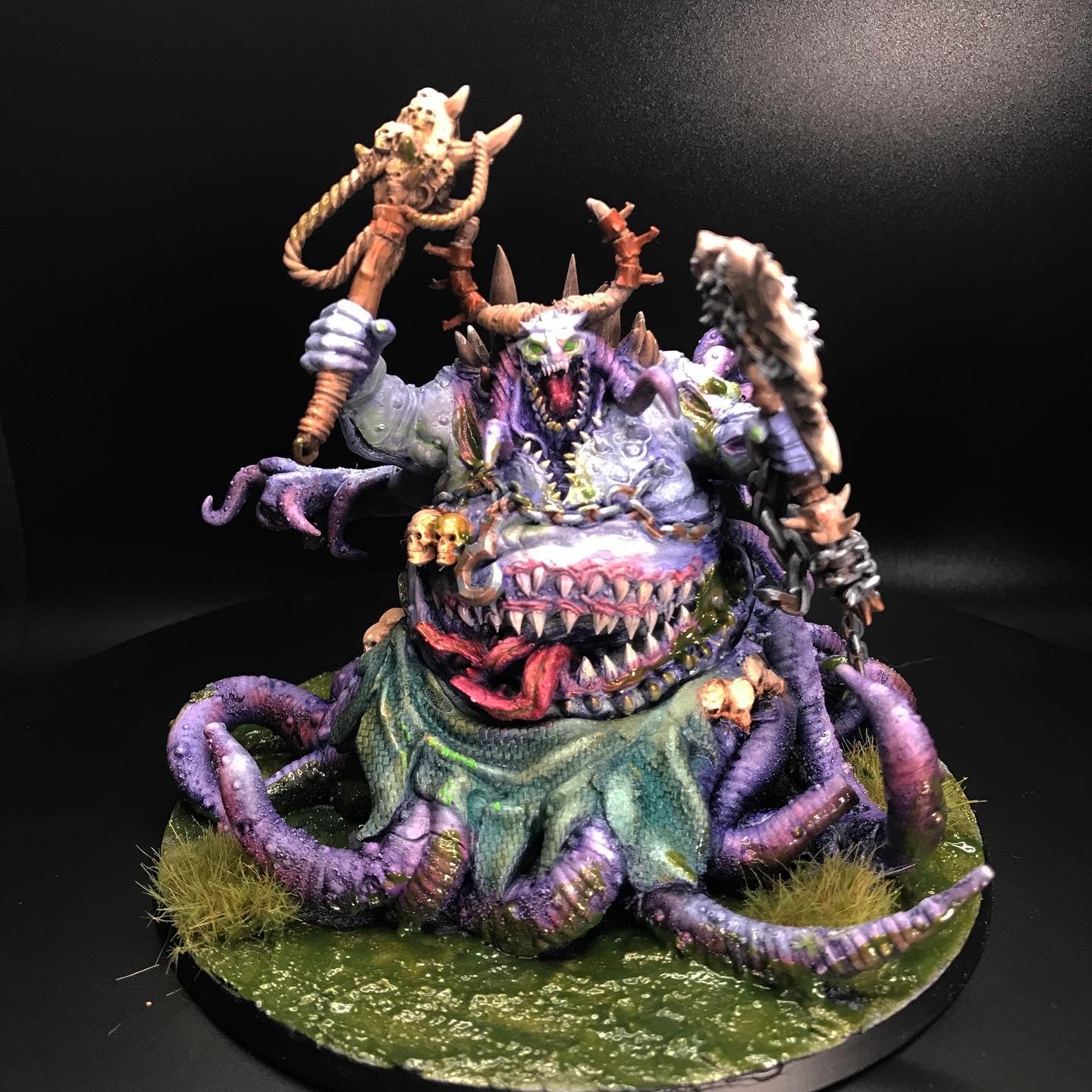 Hellspawn Summoned Pestilence, proxy miniature, monster, 28mm heroic scale unpainted resin, view 2